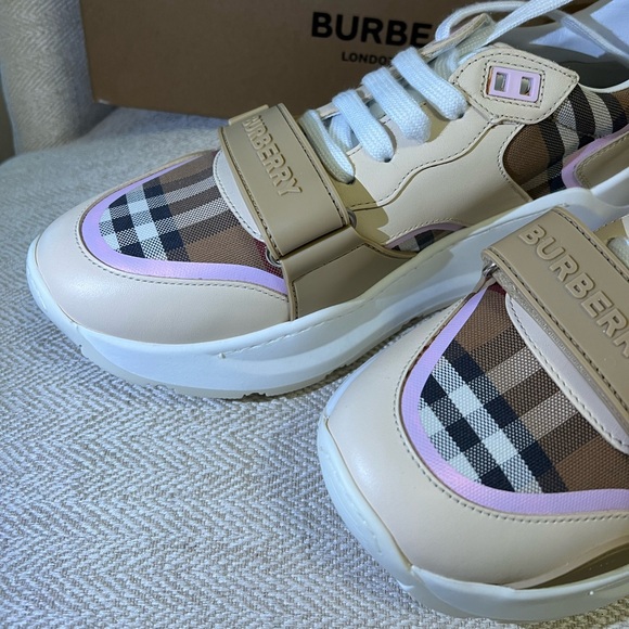 BURBERRY Lf Ramsey L Story 35 Sneakers - Multi Leather - Picture 8 of 16